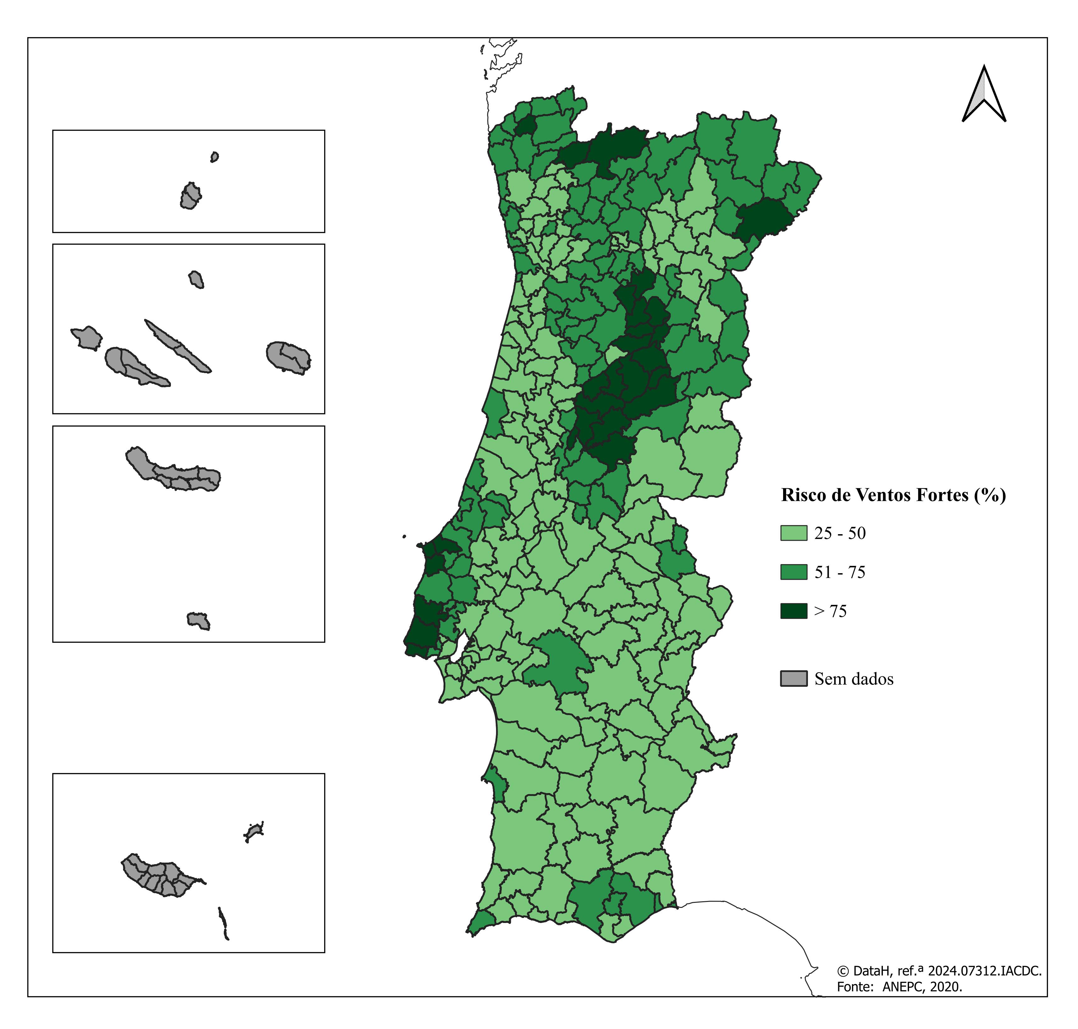 Risco de Ventos Fortes